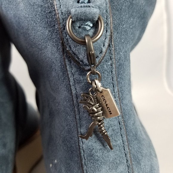 NEW Womens 9.5 COACH Boots - Navy Blue G1354 - Picture 8 of 11